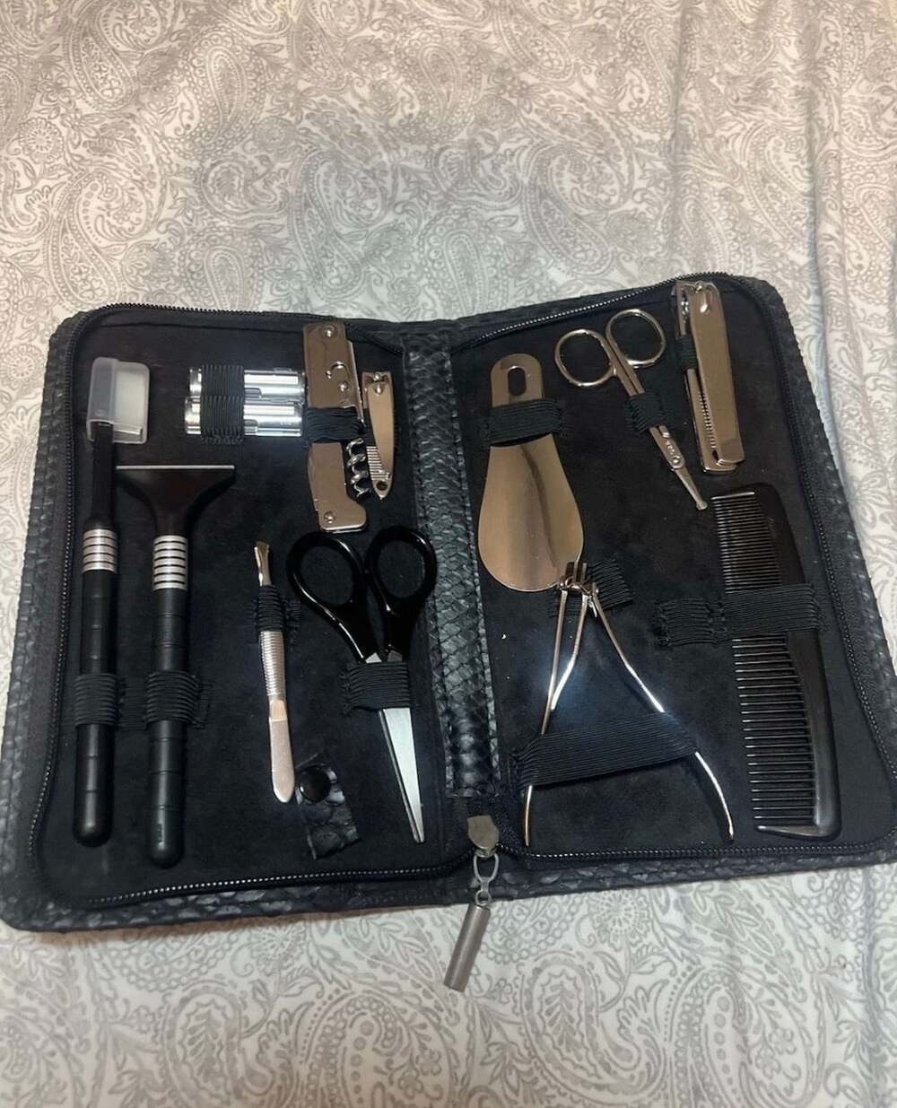 Unbranded Mens Grooming Kit Travel Wallet